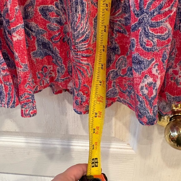 Chaps Denim Brand Floral Skirt, Medium - Picture 4 of 8